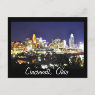 Cincinnati, Ohio, drottningen City. Vykort