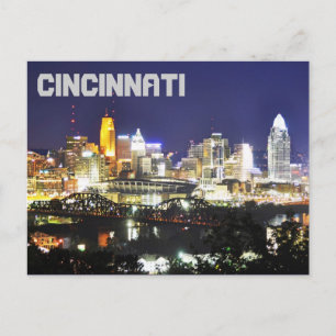 Cincinnati, Ohio, drottningen City. Vykort