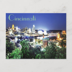Cincinnati, Ohio, drottningen City. Vykort