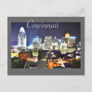 Cincinnati, Ohio, drottningen City. Vykort