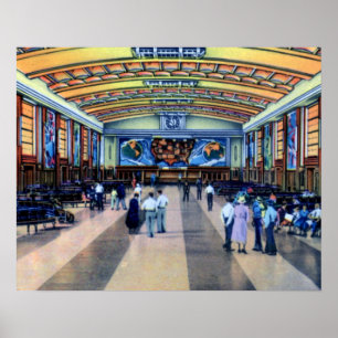 Cincinnati Ohio facklig slutlig Concourse Poster