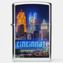 Cincinnati Ohio Fireworks på Torn - Zippo