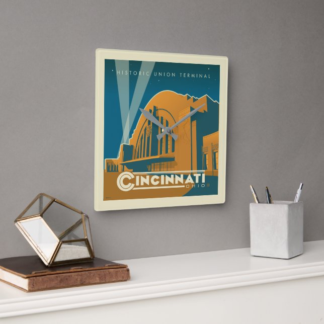 Cincinnati, Ohio | Historik, unionsterminal Fyrkantig Klocka (Kontor)