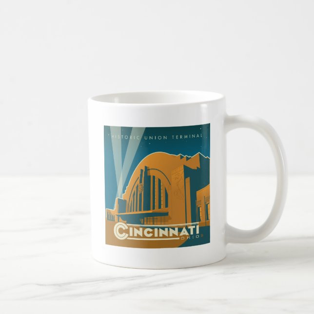 Cincinnati, Ohio | Historik, unionsterminal Kaffemugg (Höger)