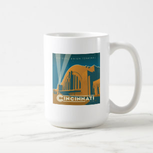Cincinnati, Ohio Historik, unionsterminal Kaffemugg