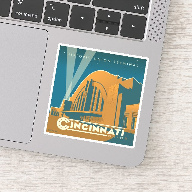 Cincinnati, Ohio | Historik, unionsterminal Klistermärken (Detalj)