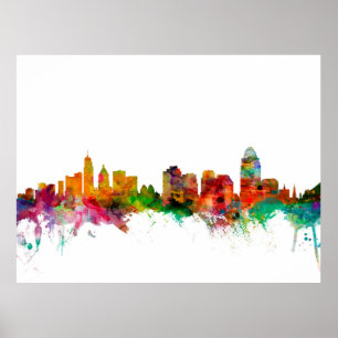 Cincinnati Ohio horisont Poster