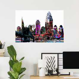 Cincinnati, Ohio i graffiti Poster