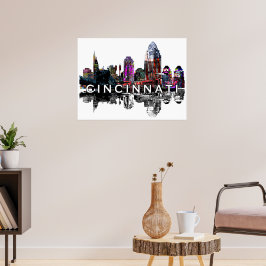 Cincinnati, Ohio i graffiti Poster