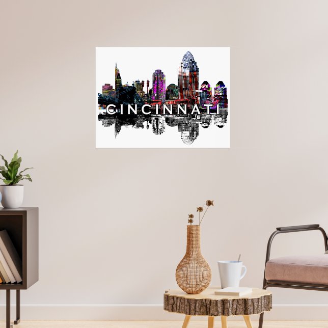 Cincinnati, Ohio i graffiti Poster (Vardagsrum 3)