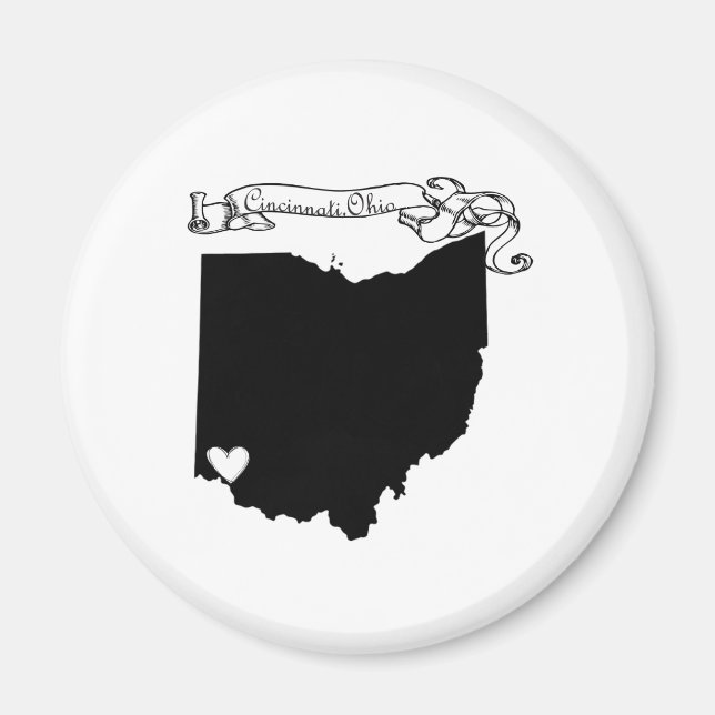 Cincinnati Ohio Magnet (Framsidan)