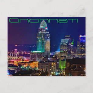 Cincinnati, Ohio, Queen City Vykort