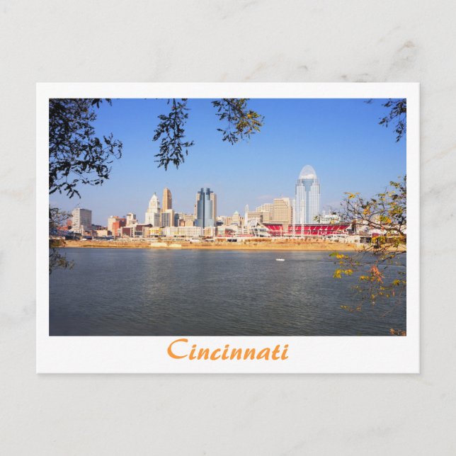 Cincinnati, Ohio, Queen City Vykort (Framsida)