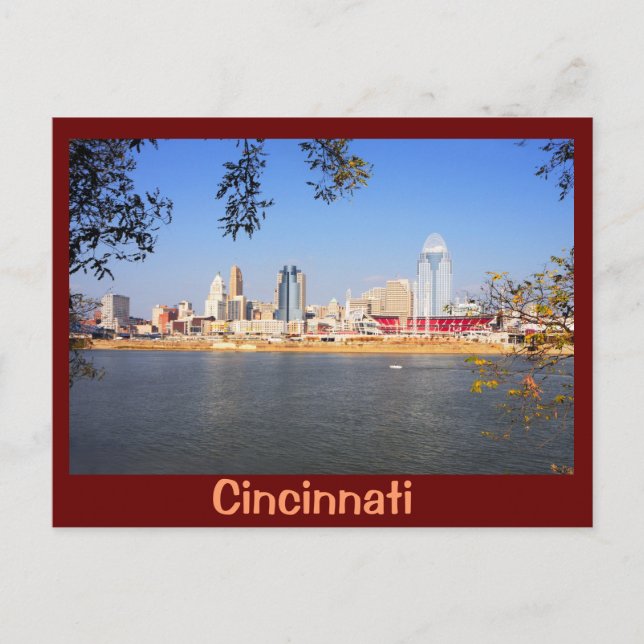 Cincinnati, Ohio, Queen City Vykort (Framsida)