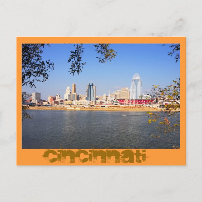 Cincinnati, Ohio, Queen City Vykort (Framsida)