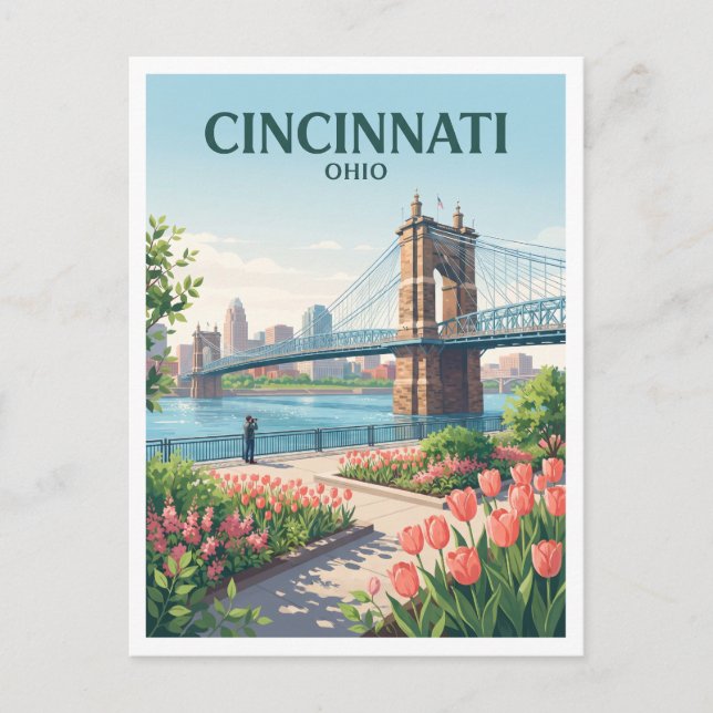 Cincinnati Ohio Resor Vykort (Framsida)
