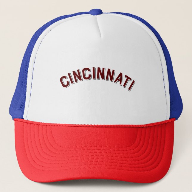 Cincinnati, Ohio Retro Båge Keps (Framsida)