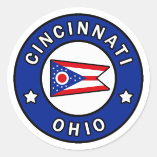 Cincinnati Ohio Runt Klistermärke