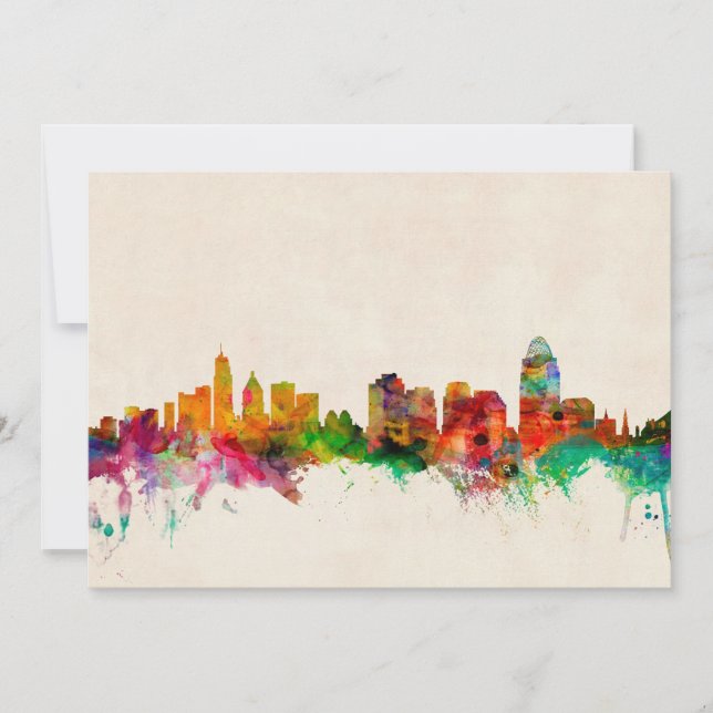 Cincinnati Ohio Skyline Cityscape (Framsida)