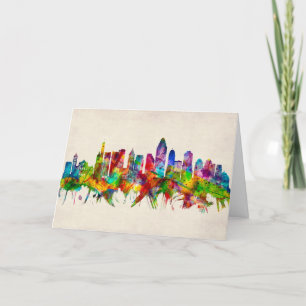 Cincinnati Ohio Skyline Helgkort