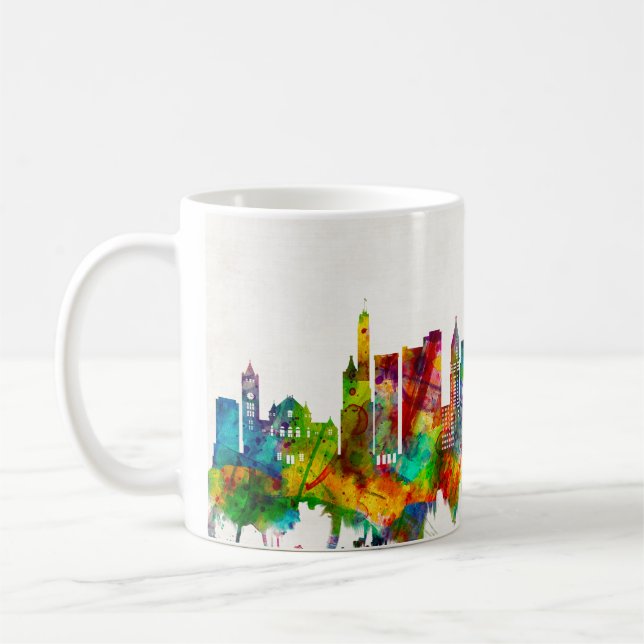 Cincinnati Ohio Skyline Kaffemugg (Vänster)