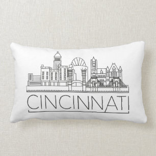 Cincinnati, Ohio Skyline Lumbarkudde