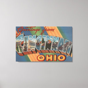 Cincinnati Ohio - stora brevplatser Canvastryck