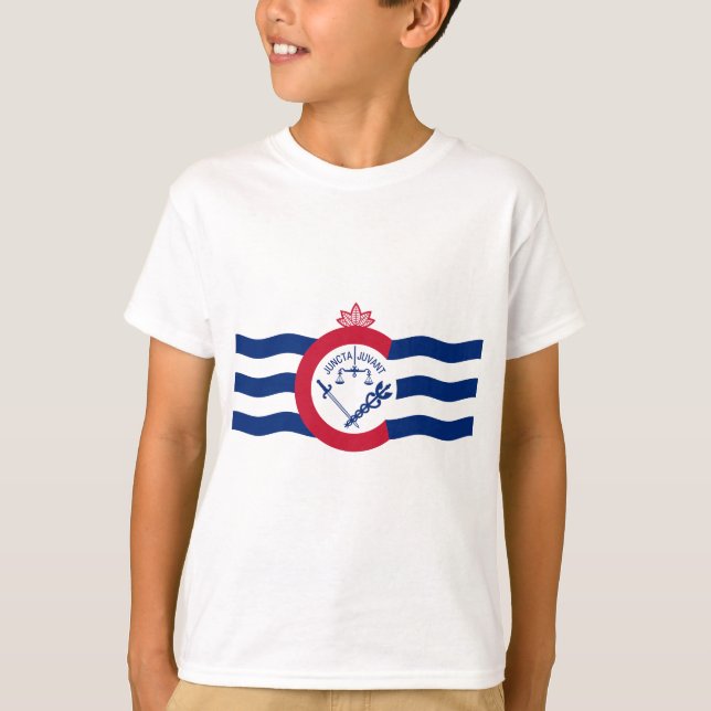 Cincinnati, Ohio T-Shirt med emblem (Framsida)