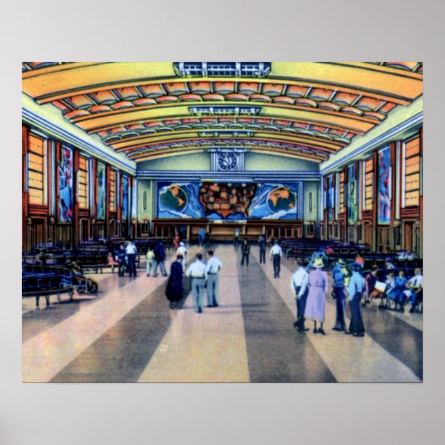 Cincinnati Ohio Union Terminal Conkurs Poster (Framsidan)