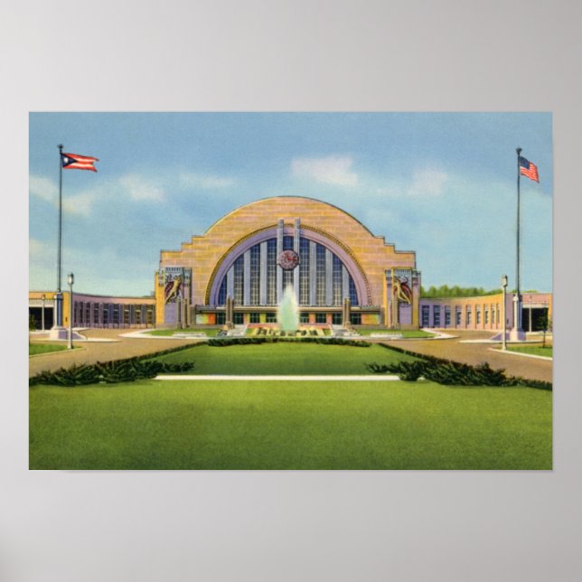 Cincinnati Ohio Union Terminal Poster (Framsidan)