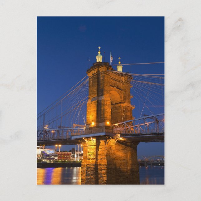 Cincinnati, Ohio, USA i mörker Vykort (Framsida)