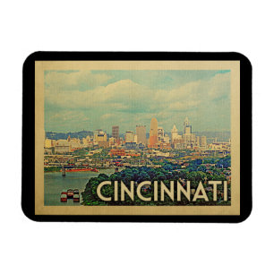 Cincinnati Ohio Vintage resor Magnet