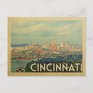 Cincinnati Ohio vycard Vintage resor Vykort