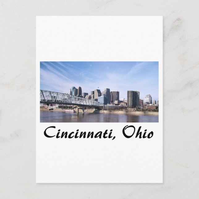 Cincinnati Ohio Vykort (Framsida)