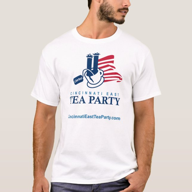Cincinnati östligt Teaparty Tee Shirt (Framsida)