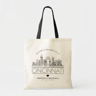 Cincinnati que casa el horizonte estilizado del tygkasse