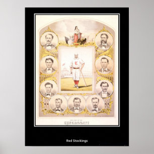 Cincinnati Red Stockings 1869 Affisch