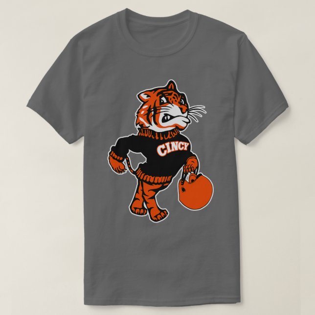Cincinnati Reimagted Vintage Fighting Mascot 1 T Shirt (Design framsida)