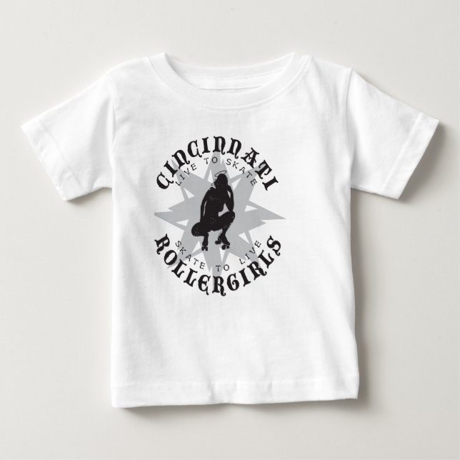 Cincinnati Rollertjejer Kids & Baby T-Shirt (Framsida)