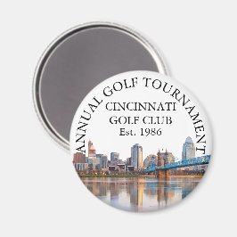 Cincinnati Skyline Golf Club Turnering Anpassad Magnet