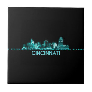Cincinnati Skyline Kakelplatta