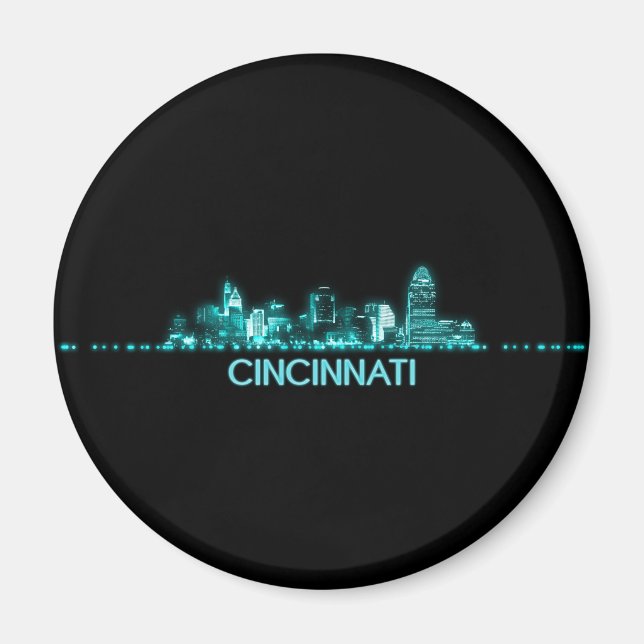 Cincinnati Skyline Magnet (Framsidan)