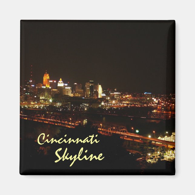 Cincinnati Skyline Magnet (Framsidan)