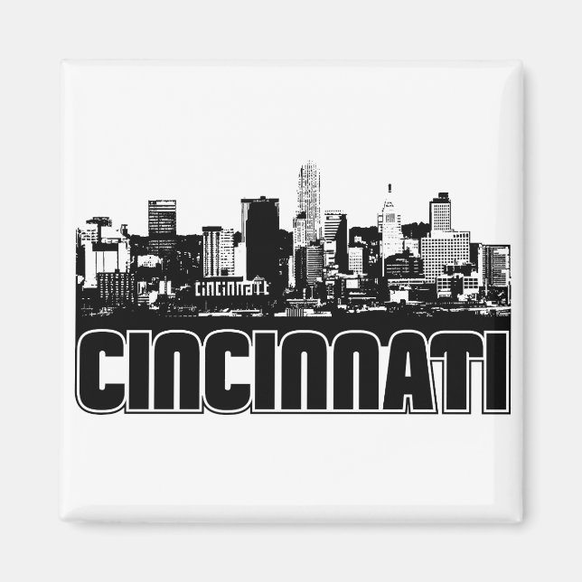 Cincinnati Skyline Magnet (Framsidan)
