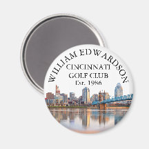 Cincinnati Skyline Personlig Golfklubb Namn