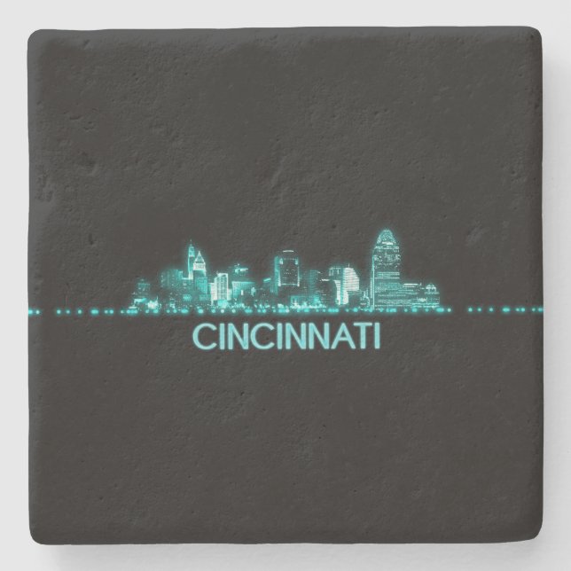 Cincinnati Skyline Stenunderlägg (Framsidan)