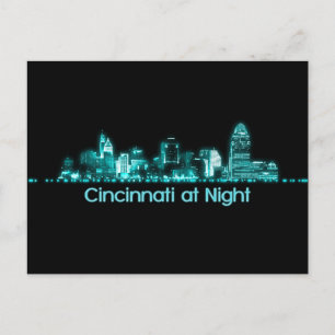 Cincinnati Skyline Vykort