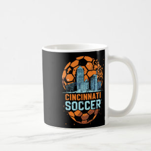 Cincinnati Soccer City Siluett Cool Cincy 513 Kaffemugg
