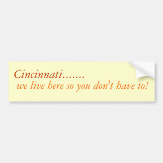 Cincinnati,… som vi bor här bildekal