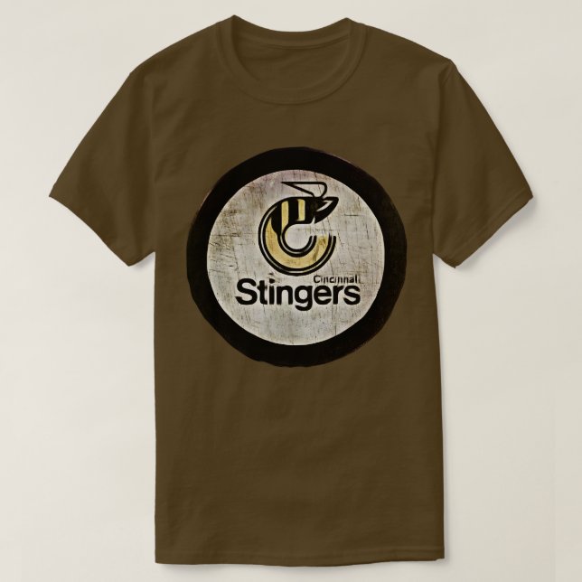 Cincinnati Stingers Hockey T Shirt (Design framsida)